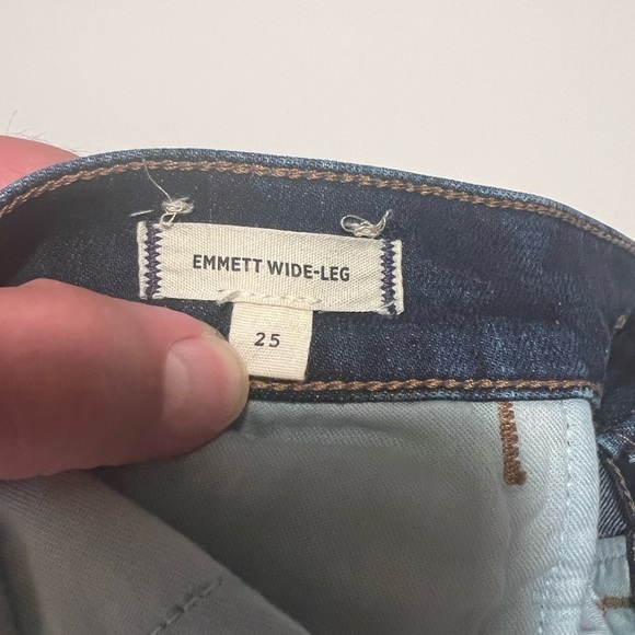 EUC Madewell The Emmett Wide-Leg Jean Welt Pocket Edition Size 25 MSRP $138 (E2) - Picture 13 of 13